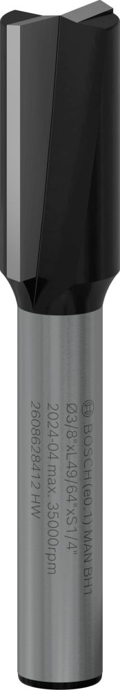 Bosch PRO Nutfräser, zweischneidig, D 3/8", L 49/64", S 1/4" Produktbild img1 L