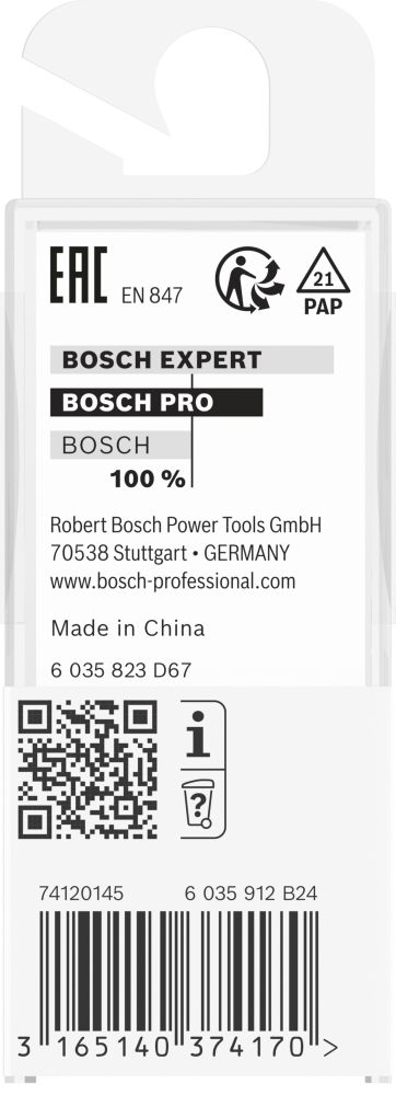 Bosch PRO Nutfräser, zweischneidig, D 19 mm, L 19,6 mm, S 6 mm Produktbild img4 L