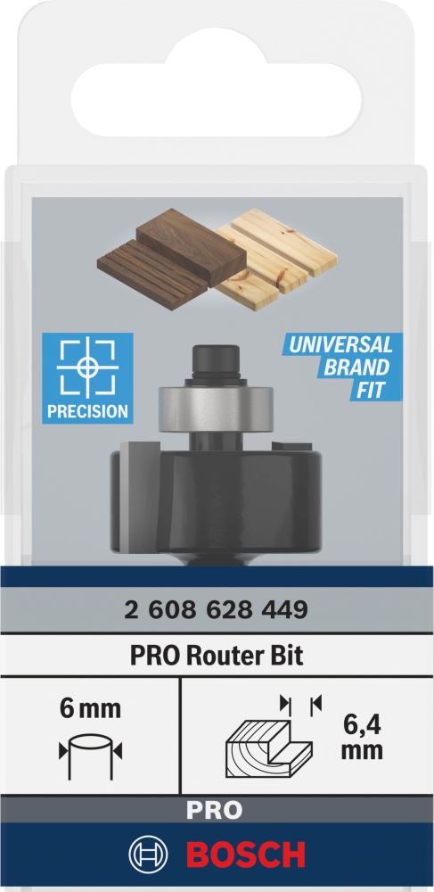 Bosch PRO Falzfräser, D 6,4 mm, S 6 mm Produktbild img3 L