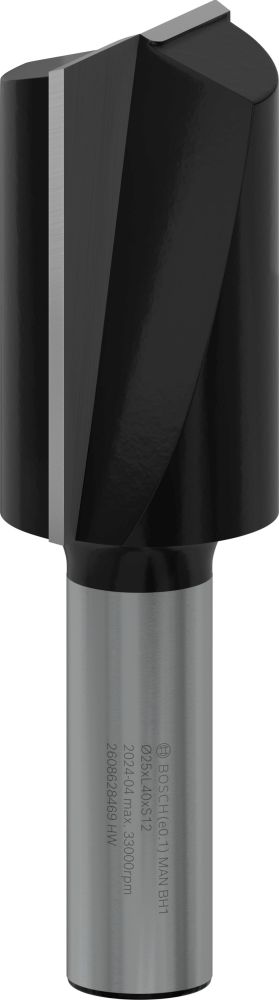 Bosch PRO Nutfräser, zweischneidig, D 25 mm, L 40 mm, S 12 mm Produktbild img1 L