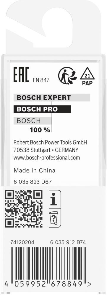 Bosch PRO Bündigfräser mit oberen Kugellager, D 5/8", L 1", S 1/4" Produktbild img4 L