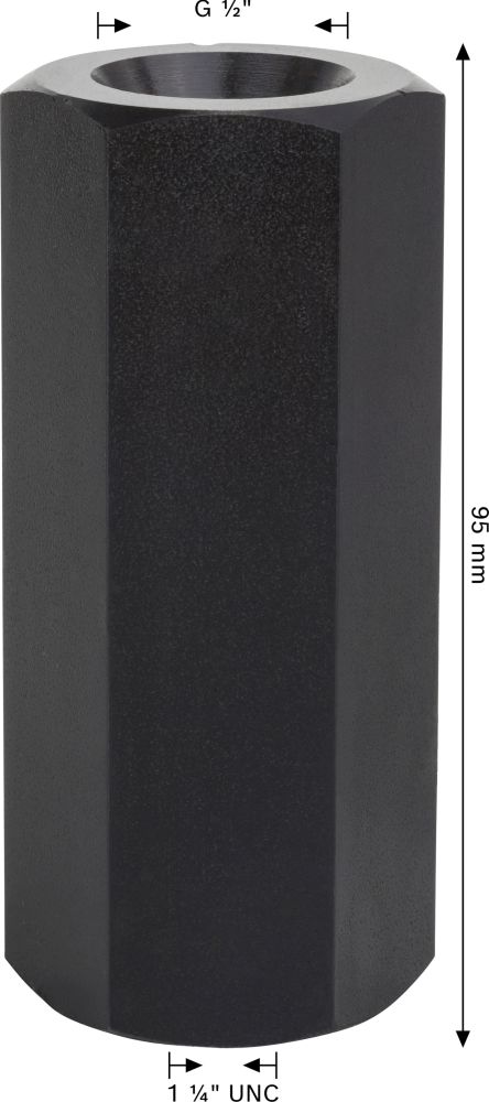 Bosch PRO Adapter für Diamantbohrkronen, Maschinenseite1 1/4Zoll UNC, Kronenseite G1/2Zoll Produktbild img4 L