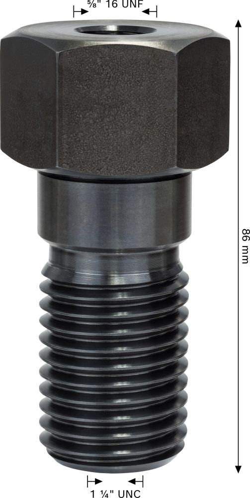 Bosch PRO Adapter f.Diamantbohrkronen Maschinenseite5/8Zoll 16UNF,Kronenseite1 1/4Zoll UNC Produktbild img4 L