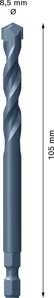 Bosch EXPERT Zentrierbohrer für Power Change Plus, TCT, Ø8.5 x 60 x 105 mm Produktbild img4 L