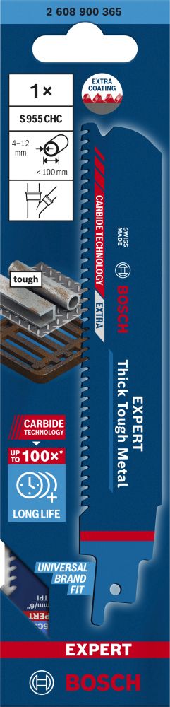 Bosch EXPERT S955CHC Thick Tough Metal Säbelsägeblatt Produktbild img2 L