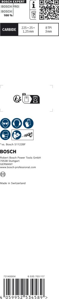 Bosch EXPERT S1155CHC Thick Tough Metal Säbelsägeblatt Produktbild img3 L
