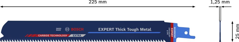 Bosch EXPERT S1155CHC Thick Tough Metal Säbelsägeblatt Produktbild img4 L