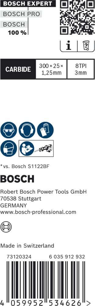 Bosch EXPERT S1255CHC Thick Tough Metal Säbelsägeblatt, 10-tlg. Produktbild img3 L