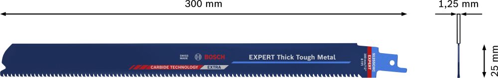 Bosch EXPERT S1255CHC Thick Tough Metal Säbelsägeblatt, 10-tlg. Produktbild img4 L