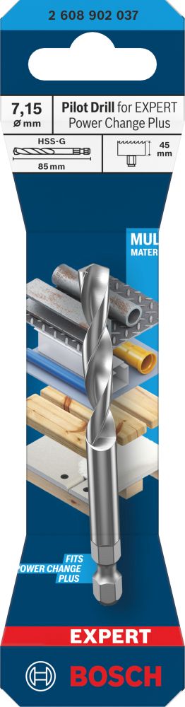 Bosch EXPERT Zentrierbohrer für Power Change Plus, HSS-G, Ø7.15 x 44 x 85 mm Produktbild img2 L