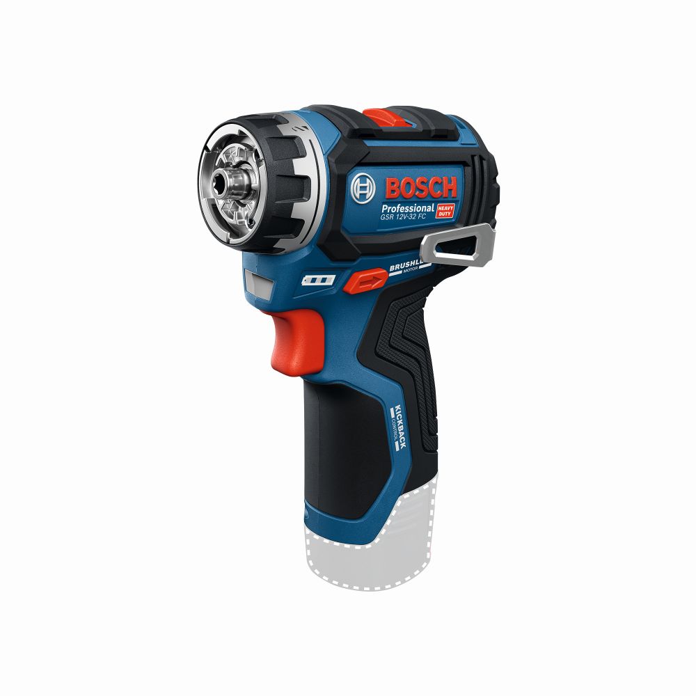 Bosch PRO Schrauber GSR 12V-32 FC, div. Aufsätze, Zusatzhandgriff, Tiefenanschlag, L-BOXX Produktbild img1 L