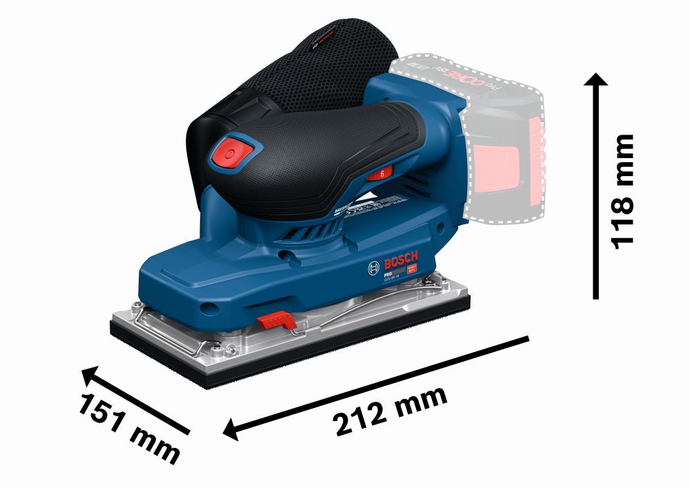 Bosch PRO Schwingschleifer GSS18V-18 Produktbild img3 L