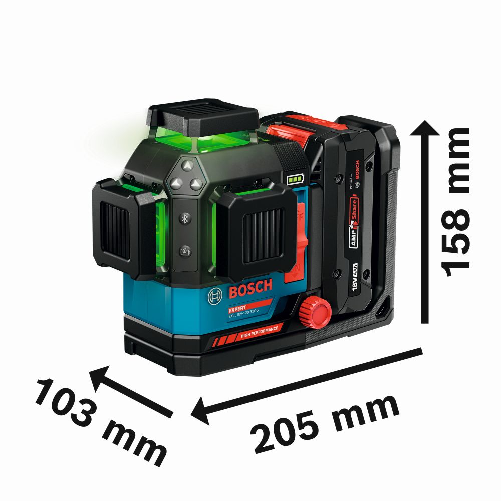 Bosch EXPERT Linienlaser EXLL18V-120-33CG Produktbild img3 L