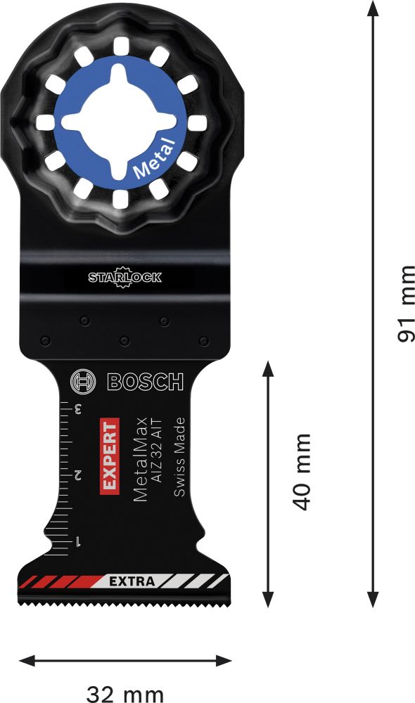 Bosch EXPERT MetalMax AIZ 32 AIT Tauchsägeblatt, 40x32 mm, 10-tlg. Produktbild img4 L