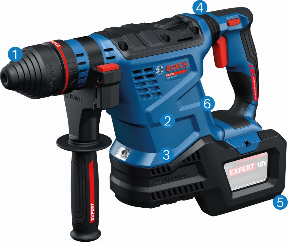 Bosch EXPERT Akku-Bohrhammer mit SDS plus EXBH18V-32F, XL-BOXX Produktbild img4 L