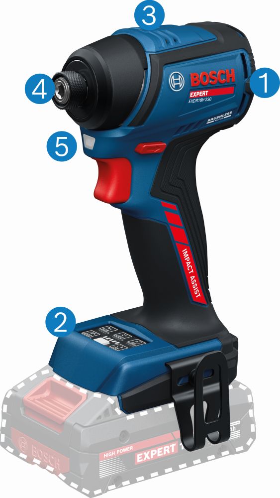 Bosch EXPERT Akku-Drehschlagschrauber EXDR18V-230 Produktbild img4 L