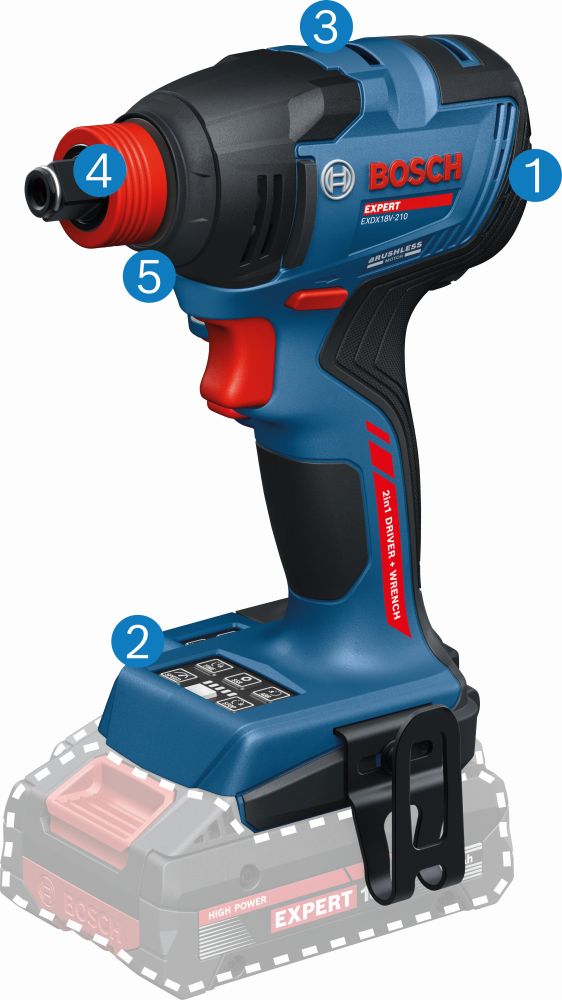 Bosch EXPERT Schlagschrauber EXDX18V-210 Produktbild img4 L