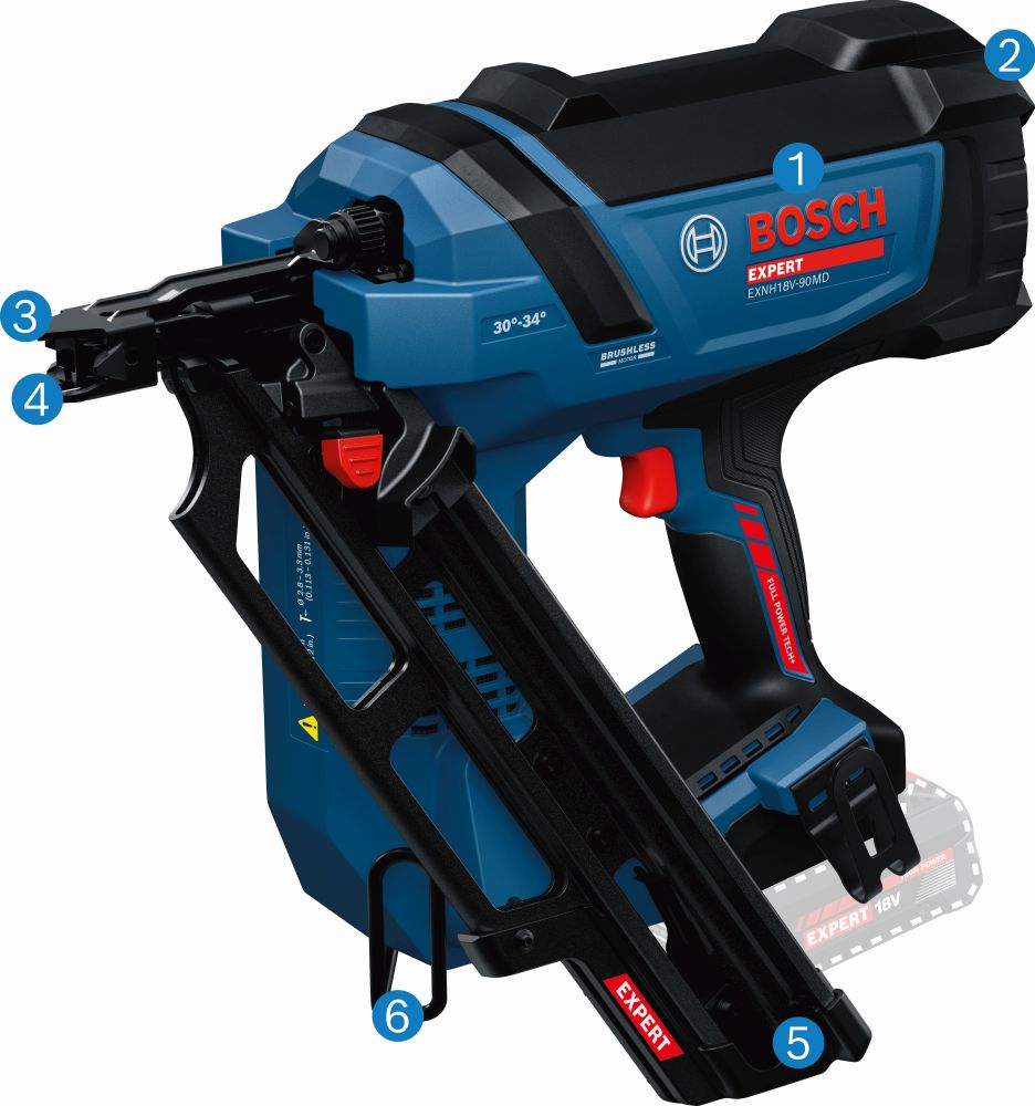 Bosch EXPERT Akku-Nagler EXNH18V-90MD in XL-BOXX Produktbild img4 L
