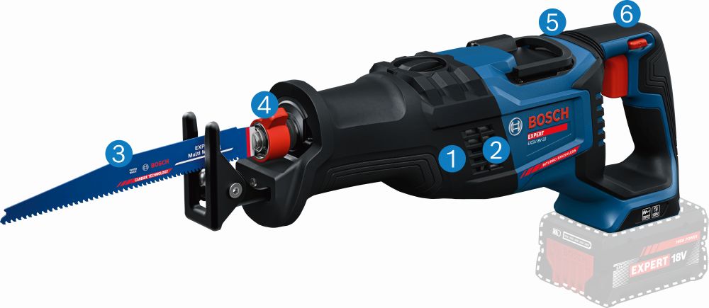 Bosch EXPERT Akku-Säbelsäge EXSA18V-32 Produktbild img4 L