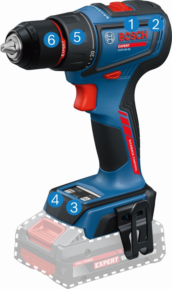 Bosch EXPERT Akku-Bohrschrauber EXSR18V-90, 3 x EXBA18V-40, L-BOXX 136 Produktbild img4 L