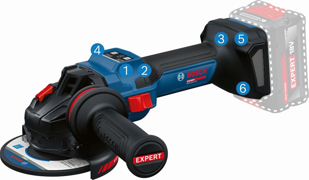 Bosch EXPERT Winkelschleifer EXWS18V-15S Produktbild img4 L
