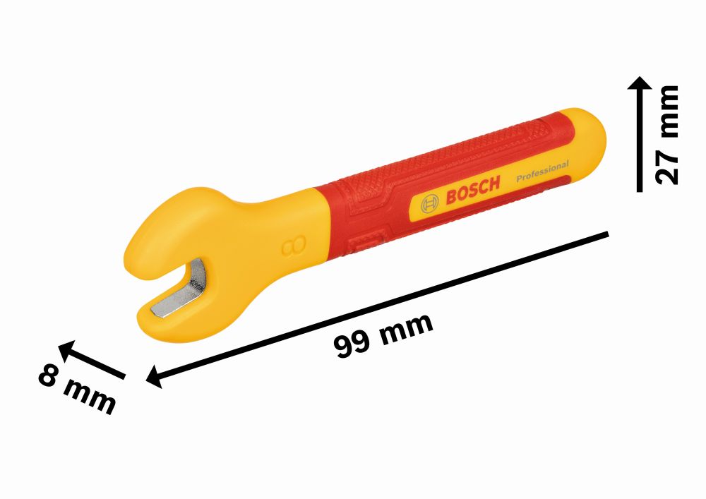 Bosch PRO VDE Einmaulschlüssel, 8 mm Produktbild img2 L
