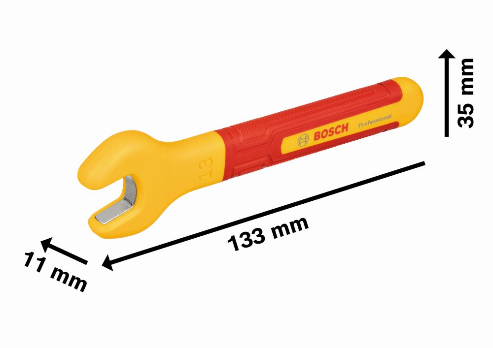 Bosch PRO VDE Einmaulschlüssel, 13 mm Produktbild img2 L