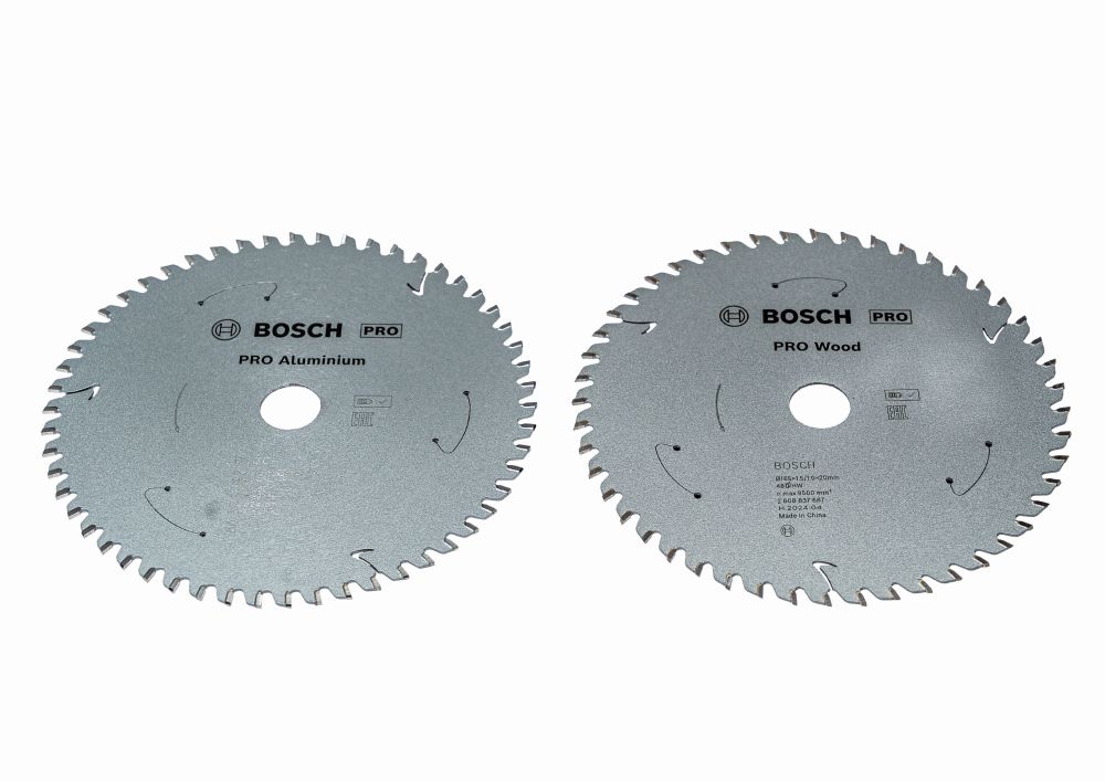 Bosch PRO Wood- und Aluminium-Kreissägeblatt 165 mm, kabellos, 2 Stk., Promo-Pack Produktbild img2 L