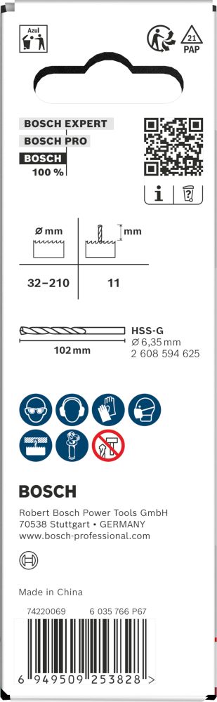 Bosch Aufsteckhalter und Zentrierbohrer für Lochsäge, 32-210 x 44 mm Produktbild img4 L