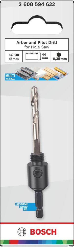 Bosch Aufsteckhalter und Zentrierbohrer für Lochsäge, 14-30 x 44 mm Produktbild img3 L