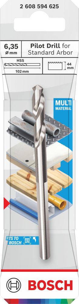 Bosch Zentrierbohrer für Standard-Aufsteckhalter, HSS-G, 6,35 x 44 mm Produktbild img3 L