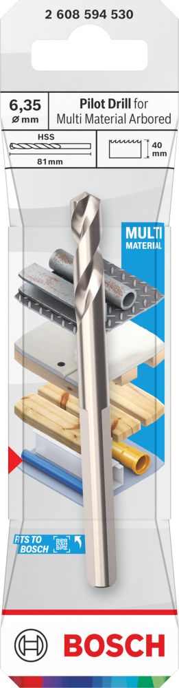 Bosch Zentrierbohrer für Standard-Aufsteckhalter, HSS-G, 6,35 x 40 mm Produktbild img3 L