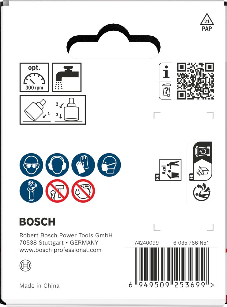 Bosch Tiles Lochsäge mit Aufsteckhalter, 74 x 40 mm Produktbild img4 L