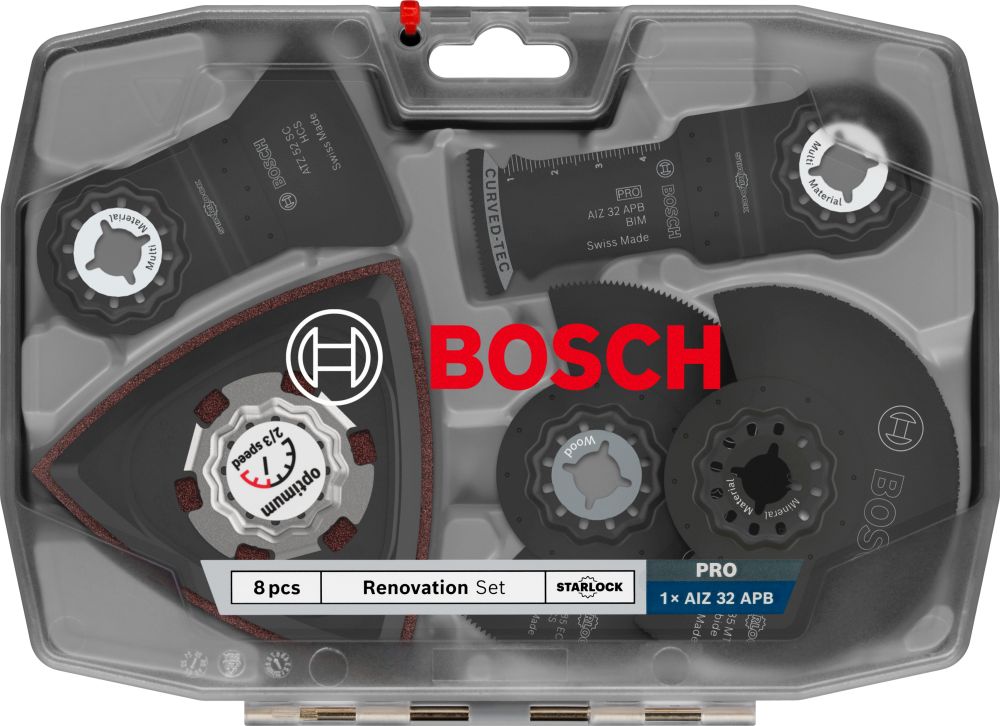 Bosch Renovierungs-Blätter-Set für oszillierende Multifunktionswerkzeuge, 8-teilig Produktbild img3 L