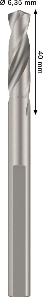 Bosch Zentrierbohrer für Standard-Aufsteckhalter, HSS-G, 6,35 x 40 mm Produktbild img5 L