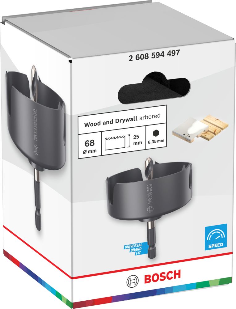Bosch Holz- und Trockenbauwand-Arbore-Lochsäge, 68 x 25 mm Produktbild img3 L