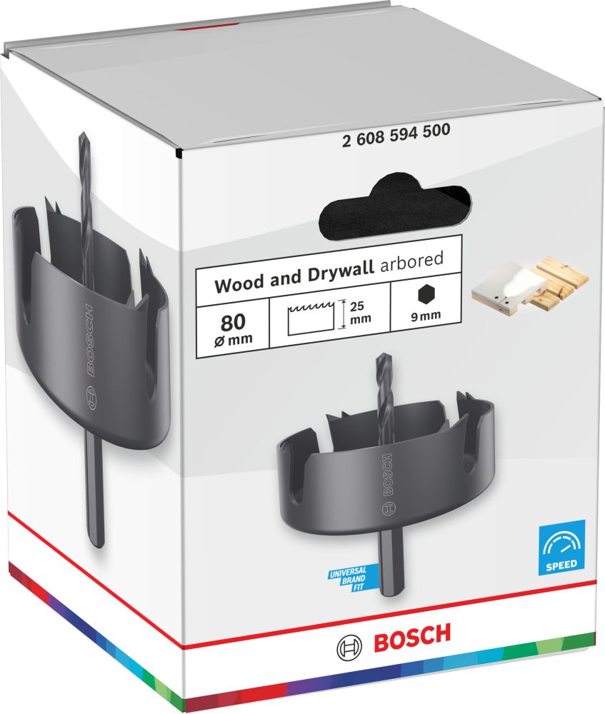 Bosch Holz- und Trockenbauwand-Arbore-Lochsäge, 80 x 25 mm Produktbild img3 L