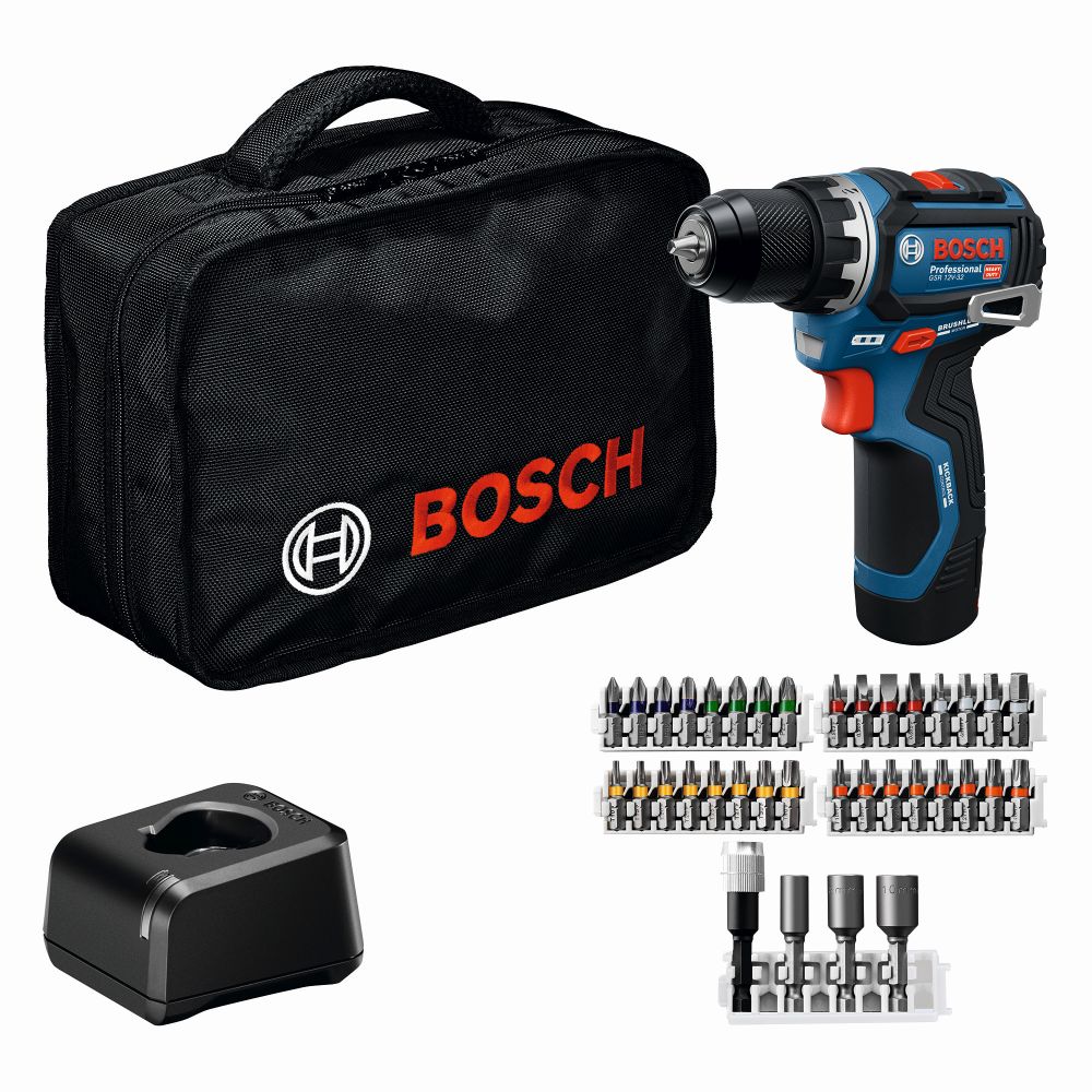 Bosch PRO Combo Kit GSR 12V-32 + Starter-Set und Zubehör Produktbild img1 L