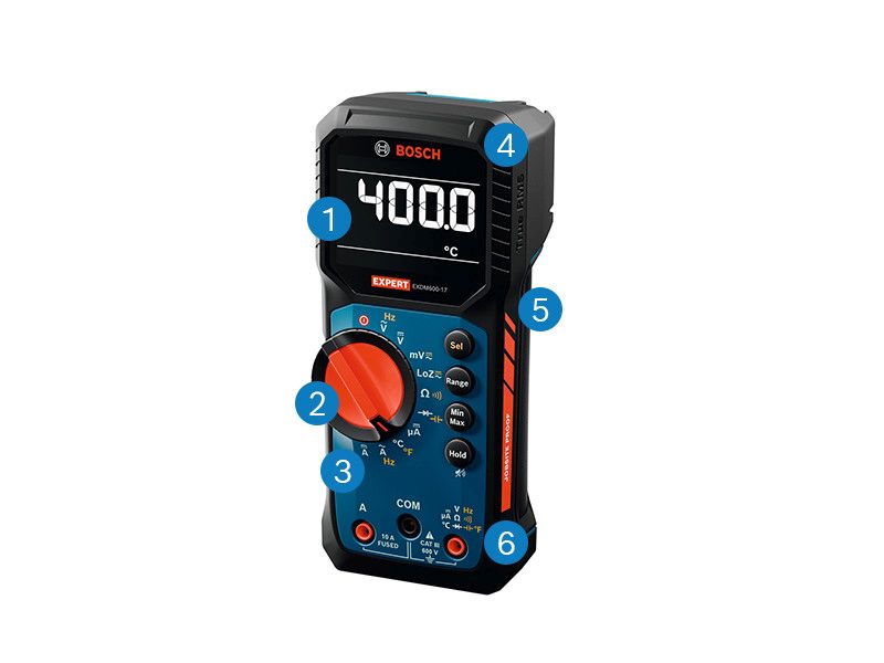 Bosch EXPERT Digitales Multimeter EXDM600-17 Produktbild img4 L