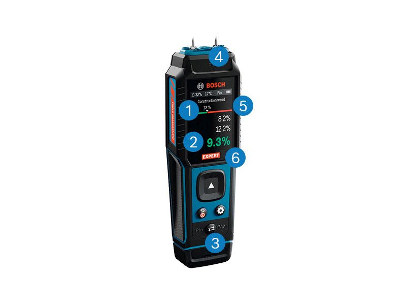 Bosch EXPERT Materialfeuchtigkeitsmesser EXMM3-17 Produktbild img4 L