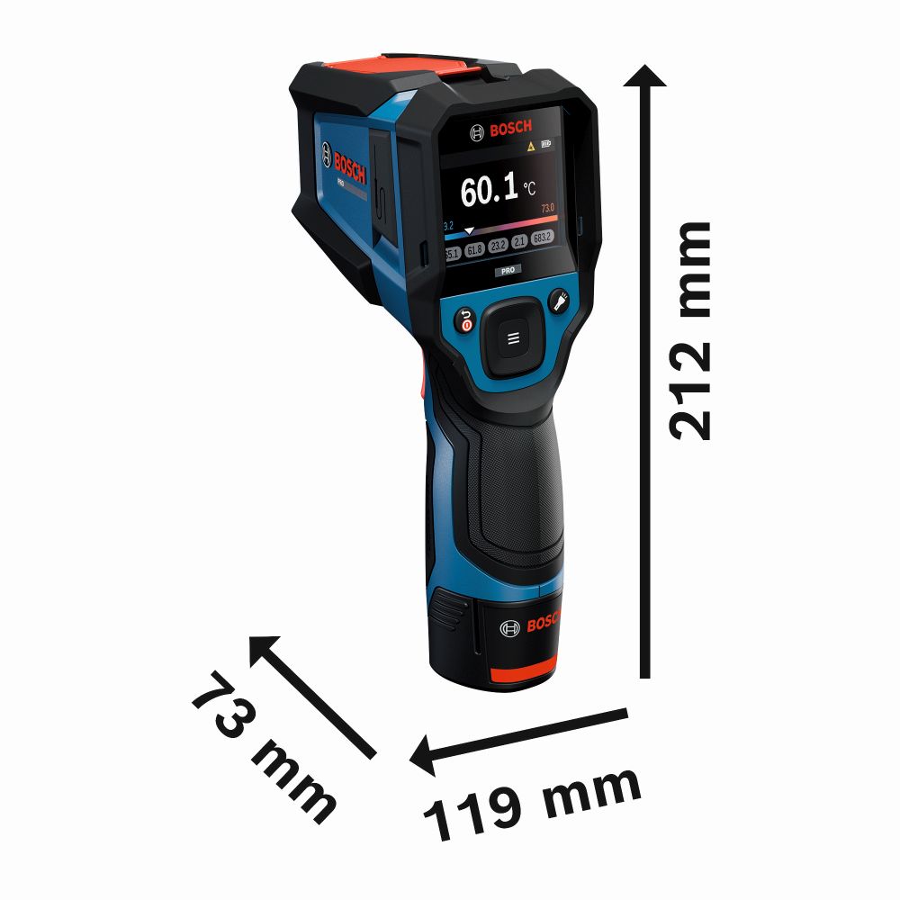 Bosch PRO Thermodetektor GIS12V-800-16, 1 x Akku GBA 12V 2.0Ah in L-BOXX Produktbild img3 L