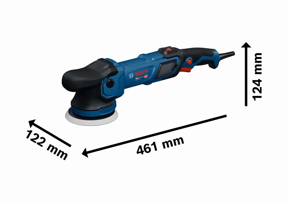 Bosch PRO Polierer GPX9-125S, Schwamm 130 mm, Bosch Werkzeugtasche Produktbild img3 L