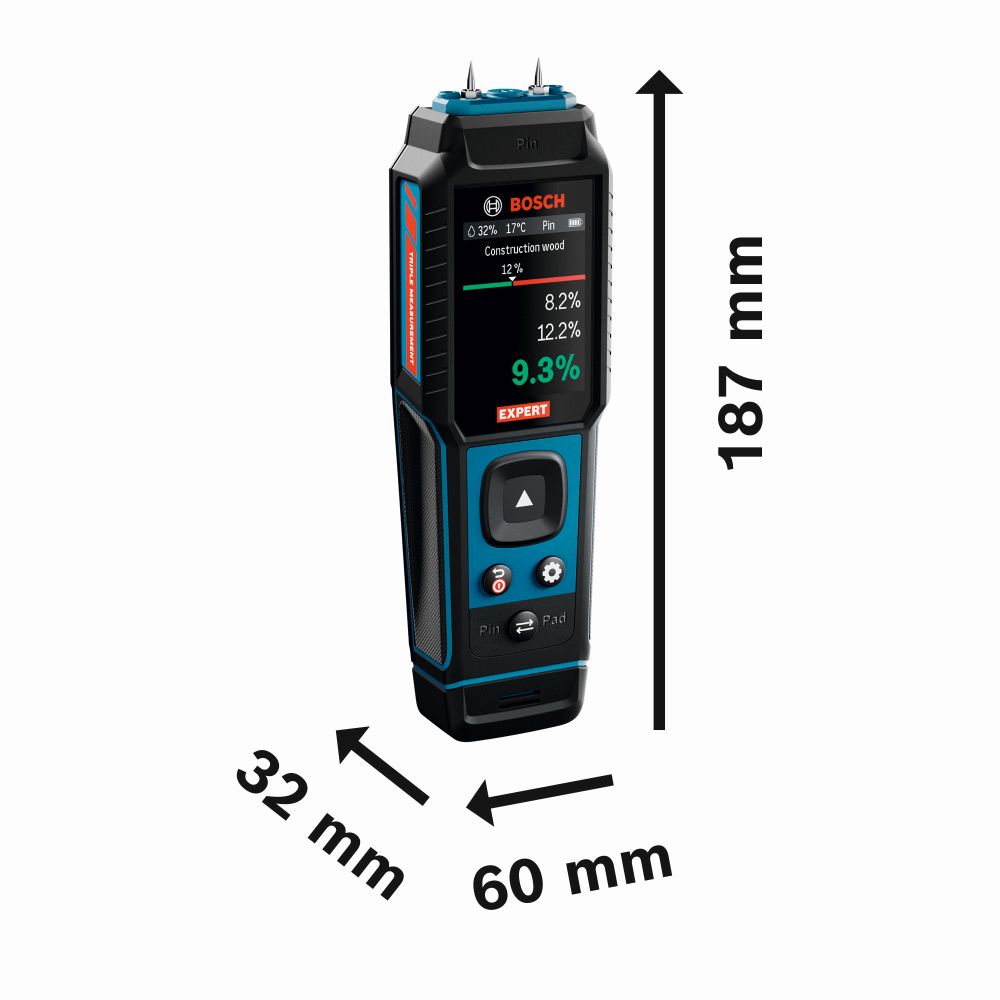 Bosch EXPERT Materialfeuchtigkeitsmesser EXMM3-17 Produktbild img3 L