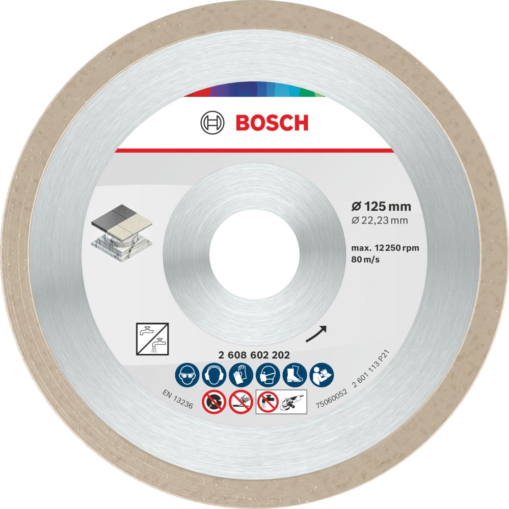 Bosch Ceramic Trennscheibe, 125 x 7&nbsp;mm, Bohrung 22,23&nbsp;mm Produktbild img1 L
