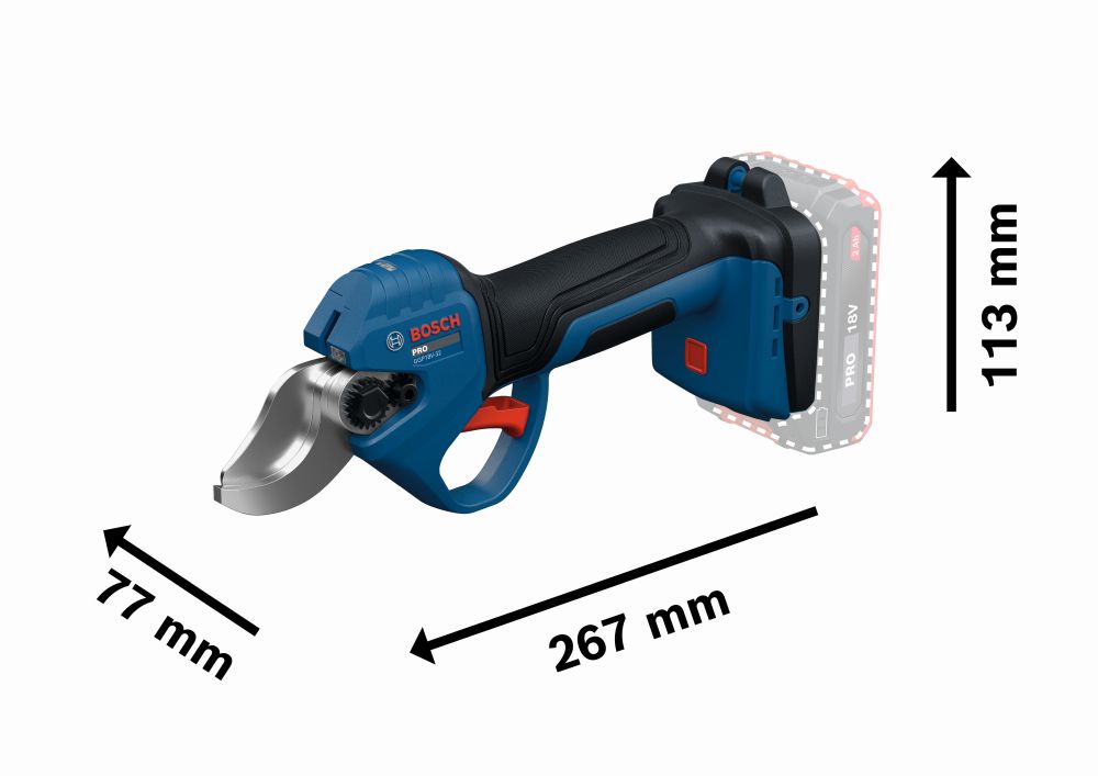 Bosch PRO Akku-Gartenschere GGP18V-32 Pruner 18V Produktbild img2 L