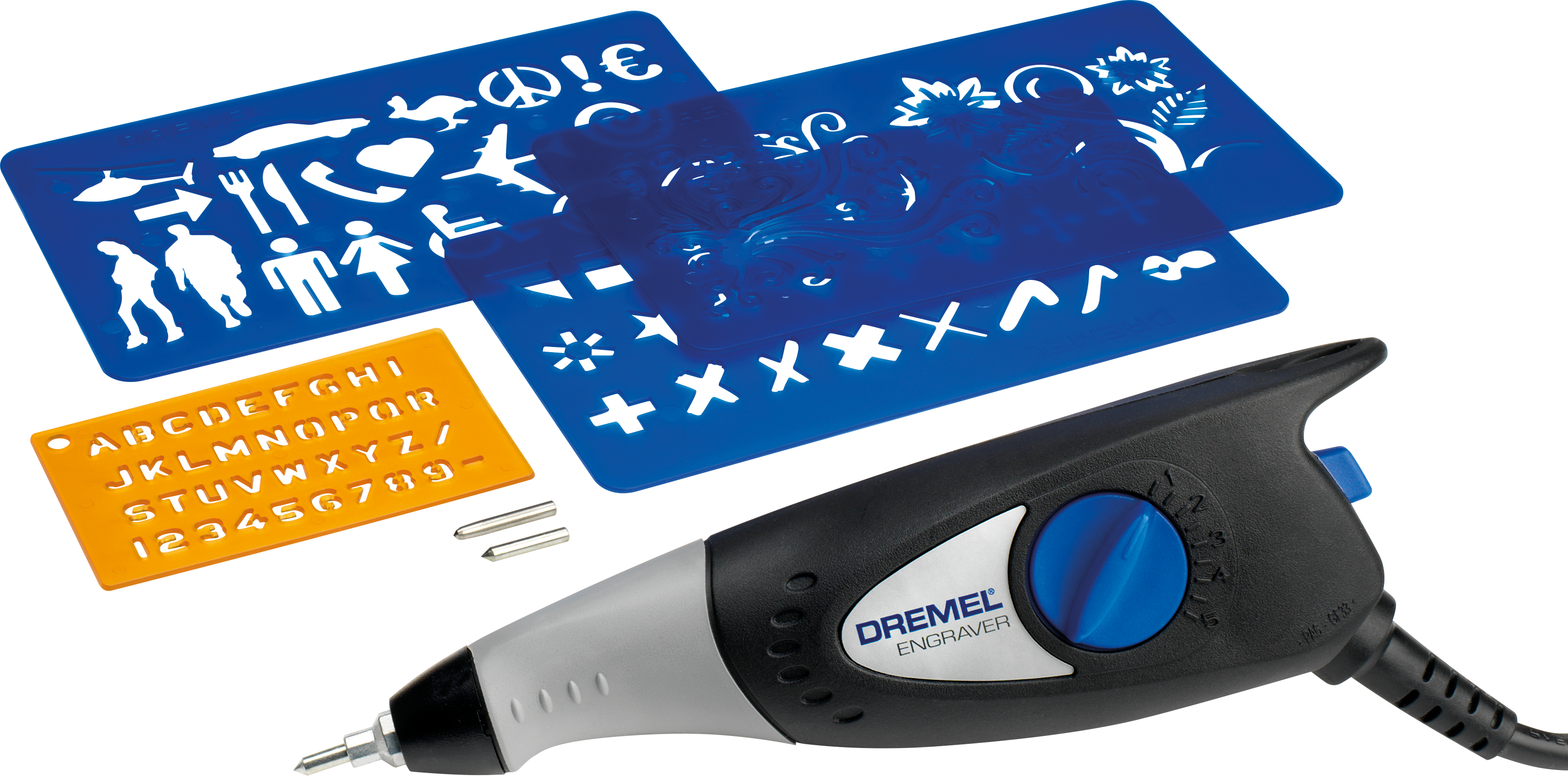 Dremel Gravierer 290-3 Hobby (35 W) mit 3 Zubehöre, 4 Designschablonen Produktbild img2 L