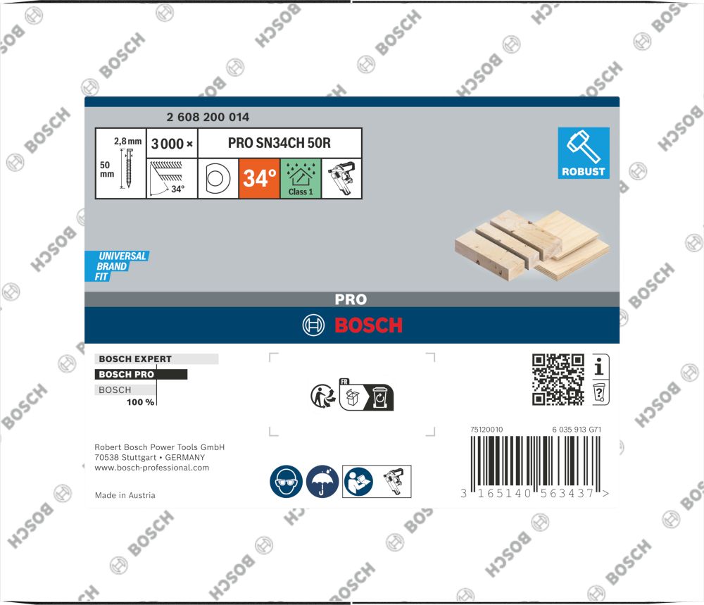 Bosch PRO SN34CH, R Streifennagel, 34° mit abgeschnittenem Kopf, 90R Produktbild img2 L