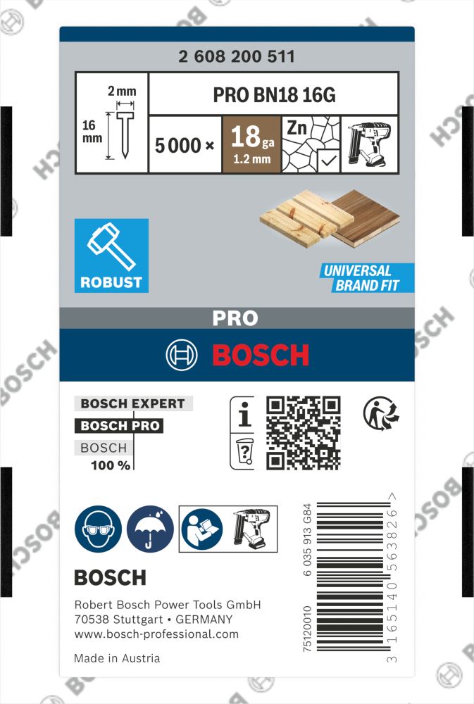 Bosch PRO BN18 Stiftnägel, 19G Produktbild img2 L