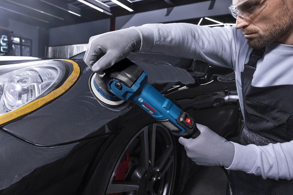 Bosch PRO Polierer GPX9-125S, Schwamm 130 mm, Bosch Werkzeugtasche Produktbild img7 L