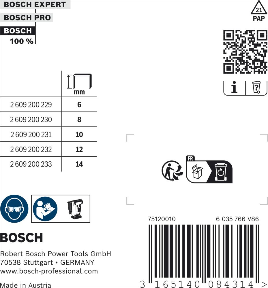Bosch Flachdrahtklammern, Typ 57/10 Produktbild img3 L